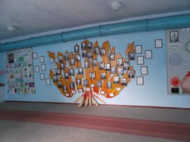 Стена, посвященная односельчанам, воевавшим в годы Великой Отечественной войны