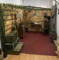 Реконструкция солдатской землянки